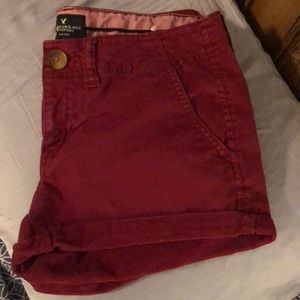 AE maroon shorts
